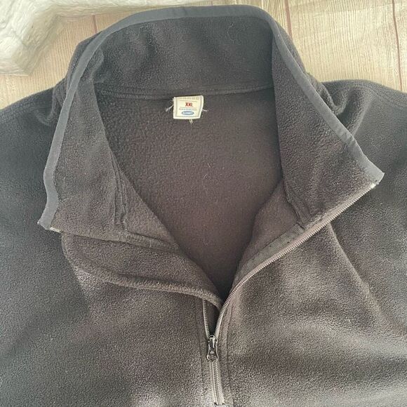 Old Navy men XXL quarter zip Longsleeve fleece pullover black - Picture 6 of 11